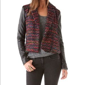 Torn by Rony Kobo leather and tweed jacket